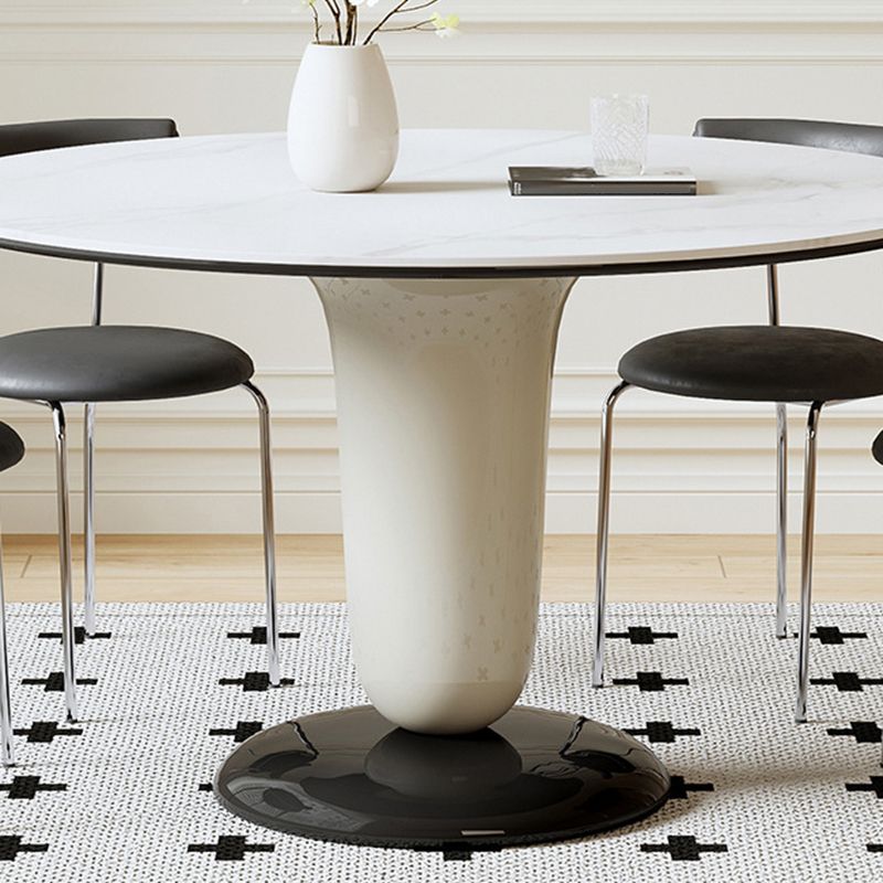 Contemporary Kitchen Dinner Table Round Pedestal Dining Table Clearhalo 'Dining Tables & Seating' 'Dining Tables' 'dining_table' 'furn' 'furn_dining_table' 'Furniture' 'Kitchen & Dining Furniture' 1200x1200_2b710e46-cfd0-4f96-9692-9ba7edc42eb5