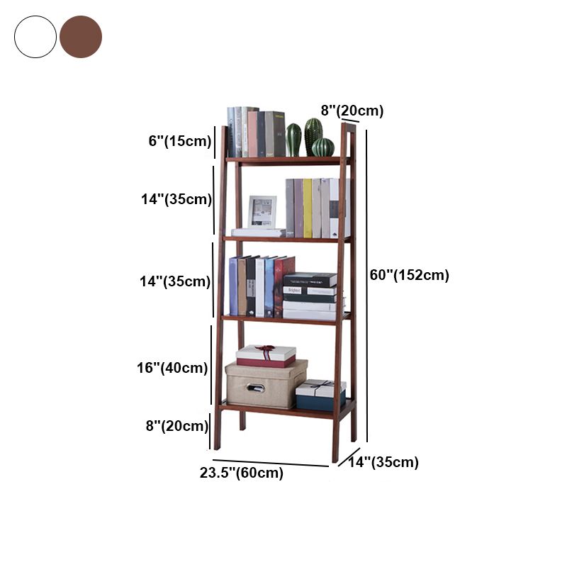 Modern Style Open Bookshelf Ladder Wooden Shelf Bookcase for Home Clearhalo 'Bookcases' 'furn' 'furn_bookcases' 'Furniture' 'furniture_bookcases' 'kitchen' 'kitchen_bookcases' 'Living Room Furniture' 'Office Furniture' 1200x1200_2b714d2e-b95f-425d-9cbf-53ff99d95600