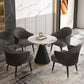 Glam Sintered Stone Dining Room Set with Round Table and Black Leg Dining Table Furniture Clearhalo 'Dining Room Sets' 'Dining Tables & Seating' 'dining_room_set' 'furn' 'furn_dining_room_set' 'Furniture' 'furniture_dining_room_set' 'Kitchen & Dining Furniture' 'kitchen&dining_furn' 'kitchen' 1200x1200_2b724667-202e-4079-96ed-f18ff950975b