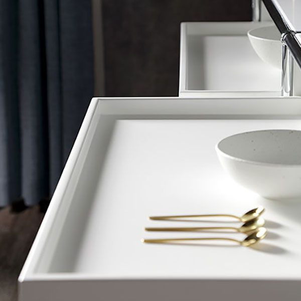 Buffet métallique blanc avec tiroirs buffet de restauration intérieure contemporaine