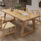 Modern Kitchen Solid Wood Dining Table Rectangle Shape Dining Table with Double Pedestal Clearhalo ' dining_table' 'Dining Tables & Seating' 'Dining Tables' 'Furniture' 'furniture_dining_table' 'Kitchen & Dining Furniture' 'kitchen&dining_furn' 'kitchen' 'kitchen_dining_table' 1200x1200_2b741e59-75cc-4d6e-b0db-9842ff5c8ae8