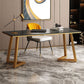 29"H Glam Writing Desk Rectangular Office Desk with Metal Legs Clearhalo 'furn' 'furn_office_desk' 'Furniture' 'Office Desks' 'Office Furniture' 'office_desk' 1200x1200_2b757efe-d706-4fb3-a6ea-b6793e874bbe
