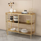 13.78"W Sideboard Glam Style Dining Server with Door for Kitchen and Living Room