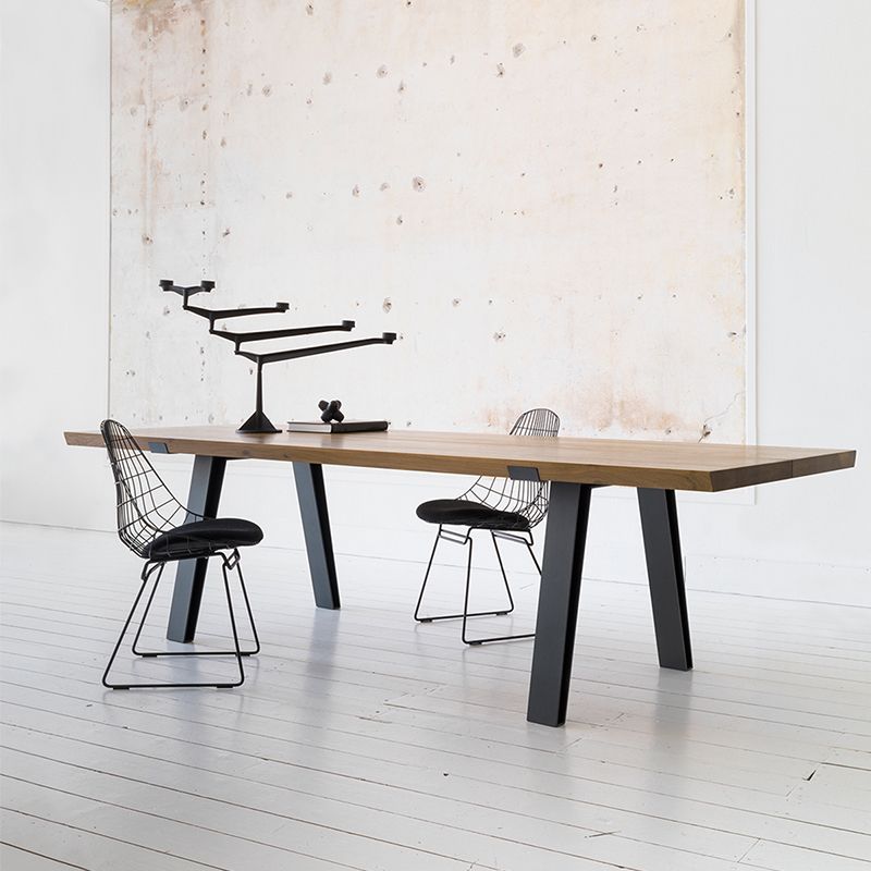 Rectangle Shape Industrial Style Table Solid Wood Fixed Table for Home Use Clearhalo ' dining_table' 'Dining Tables & Seating' 'Dining Tables' 'furn' 'furn_dining_table' 'Furniture' 'furniture_dining_table' 'Kitchen & Dining Furniture' 'kitchen&dining_furn' 'kitchen' 'kitchen_dining_table' 1200x1200_2b760873-e63e-4b63-87a6-8a552b6dbb64