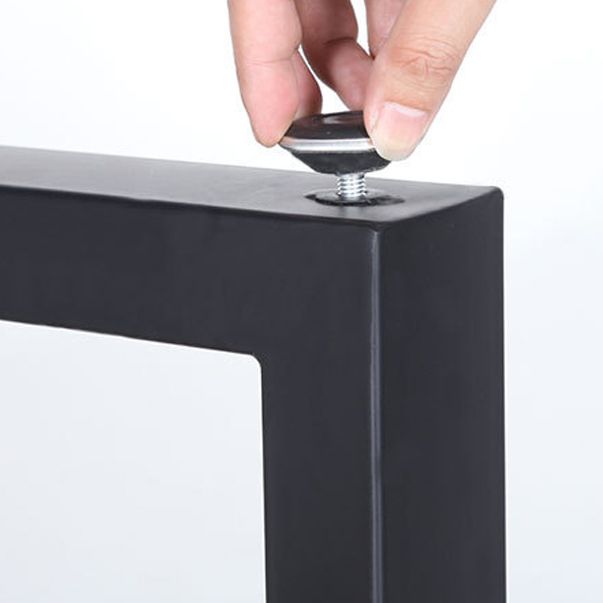 Brown Modern Style Bar Table in Solid Wood and Iron Coffee Shop Bar Table Clearhalo 'Bar Furniture' 'Bar Tables' 'bar_tables' 'furn' 'furn_bar_tables' 'Furniture' 'furniture_bar_tables' 'Kitchen & Dining Furniture' 1200x1200_2b764f0d-cf29-4d1d-b21f-a2bcaa6eb787