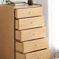 Klassische Glam-Aufbewahrungskommode aus massivem Holz mit Schubladen