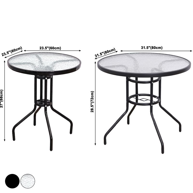 Round Shape Minimalist Style Dining Table Transparent Fixed Table of Glass Clearhalo ' dining_table' 'Dining Tables & Seating' 'Dining Tables' 'furn' 'furn_dining_table' 'Furniture' 'furniture_dining_table' 'Kitchen & Dining Furniture' 'kitchen&dining_furn' 'kitchen' 'kitchen_dining_table' 1200x1200_2b7881c2-613f-49c1-bc7b-d4448ab6bf14
