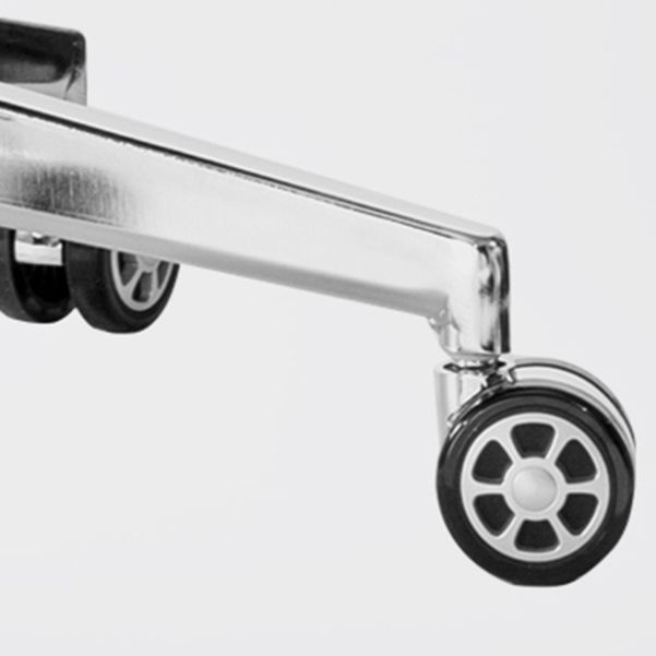 Sedia girevole esecutiva con ruote moderne sedia da task con cornice cromata