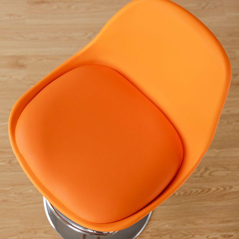 Scandinavian Adjustable Height Counter Stools Metal Leather Swivel Low Back Bar Stools Clearhalo 'Bar Furniture' 'Bar Stools' 'bar_stools' 'furn' 'furn_bar_stools' 'furniture_bar_stools' 'Kitchen & Dining Furniture' 'kitchen&dining_furn' 'kitchen' 'kitchen_furn' Furniture' 1200x1200_2b7acfb7-5adf-491f-b3c1-0116397b06d0