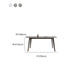 Modern Style Furniture Rectangle Stone Dining Room Table for Home