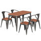 Ensemble de table à manger moderne en bois récupéré, ensemble de salle à manger 1/3/5/7 pièces pour un usage domestique