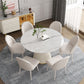 Round Stone Dining Site Table Traditional Luxury Pedestal Casual Furniture Clearhalo ' dining_table' 'Dining Tables & Seating' 'Dining Tables' 'furn' 'furn_dining_table' 'Furniture' 'furniture_dining_table' 'Kitchen & Dining Furniture' 'kitchen&dining_furn' 'kitchen' 'kitchen_dining_table' 1200x1200_2b7cd1da-2a93-453e-ae77-107531f36abc