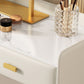 Luxurious Stone Top Vanity and Stool 5 Drawers Dressing Table Clearhalo 'Bedroom Furniture' 'furn' 'furn_makeup_vanities' 'Furniture' 'Makeup Vanities' 'makeup_vanities' 1200x1200_2b7dbfe1-592c-4892-8ecb-d243d12d8263