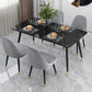 Rectangle 4 Legs Base Dining Table Modern Stone Table for Dining Room Clearhalo 'Dining Tables & Seating' 'Dining Tables' 'dining_table' 'furn' 'furn_dining_table' 'Furniture' 'Kitchen & Dining Furniture' 1200x1200_2b8052db-ce03-4c5a-850b-73d02db3c456