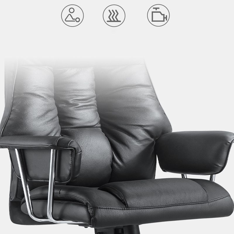 Silla de brazo contemporáneo altura de asiento ajustable negro silla de oficina