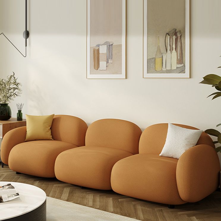 Vierkante arm bank moderne stijl faux leer en wol standaard bank