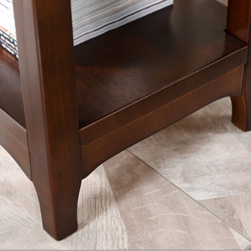 Rectangular Coffee Table with 4 Legs in Wood/black/walnut Rubber Cocktail Table Clearhalo 'Coffee & Accent Tables' 'Coffee Tables' 'coffee_tables' 'furn' 'furn_coffee_tables' 'Furniture' 'furniture_coffee_tables' 'Living Room Furniture' 1200x1200_2b81d428-932e-445f-bd89-374d1b432341