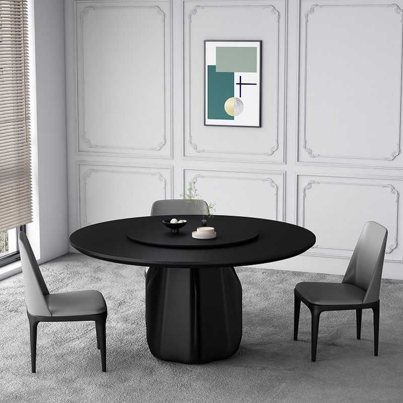 Contemporary Solid Wood Round Shape Dining Table Standard Kitchen Dining Table with Pedestal Base Clearhalo ' dining_table' 'Dining Tables & Seating' 'Dining Tables' 'furn' 'furn_dining_table' 'Furniture' 'furniture_dining_table' 'Kitchen & Dining Furniture' 'kitchen&dining_furn' 'kitchen' 'kitchen_dining_table' 1200x1200_2b831fb8-ac79-47b8-b12d-939db71b5136