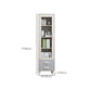 Closed Back Engineered Wood Bookshelf Standard Contemporary Bookcase
