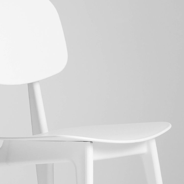 Modern Chair Dining Armless Open Back Chair for Kitchen with Plastic Legs Clearhalo 'Dining Chairs' 'Dining Tables & Seating' 'dining_chair' 'furn' 'furn_dining_chair' 'Furniture' 'furniture_dining_chair' 'Kitchen & Dining Furniture' 1200x1200_2b871bf2-998c-4d46-a176-9d78bb23dbd5