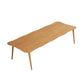 Bureau de bureau en bois de style contemporain Bureau de tâche de forme irrégulière avec 4 jambes