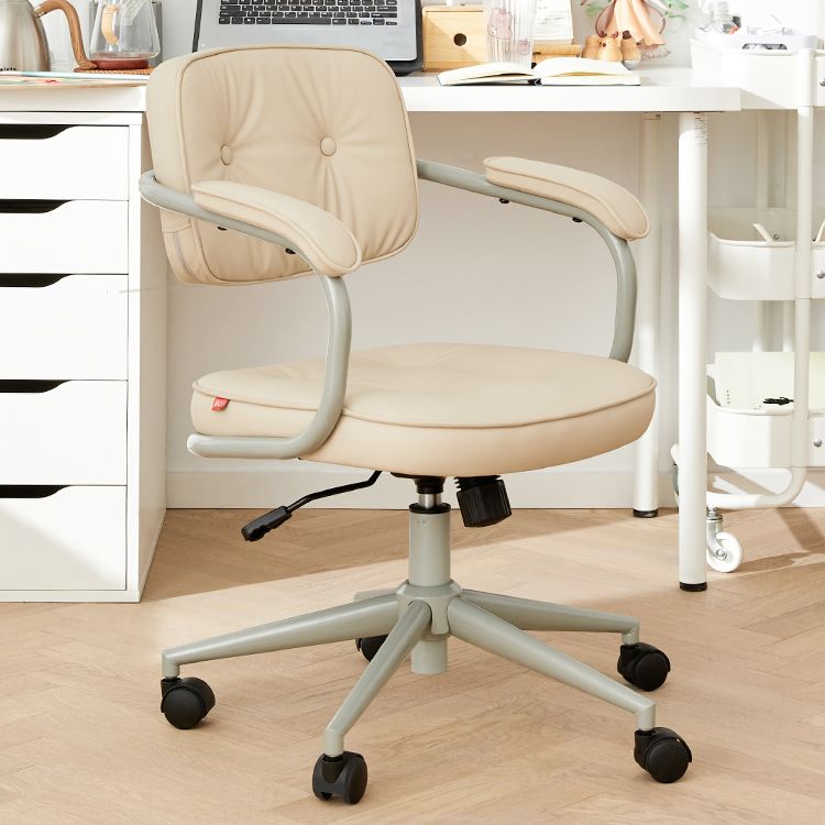 Modern Padded Arms Office Chair Tilt Mechanism Leather No Distressing Ergonomic Chair Clearhalo 'furn' 'furn_office_chair' 'Furniture' 'Office Chairs' 'Office Furniture' 'office_chair' 1200x1200_2b8bdefa-e8d8-477d-92df-f75cd5d9a305