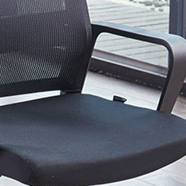 Contemporary Arm Chair Fixed Arms Pillow Included Black Office Chair Clearhalo 'furn' 'furn_office_chair' 'Furniture' 'Office Chairs' 'Office Furniture' 'office_chair' 1200x1200_2b8c36b1-5b59-4f65-b319-80765ed66e45