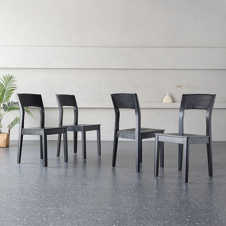 Armless Dining Chairs Modern Solid Wood Side Kitchen Chairs for Home Clearhalo 'Dining Chairs' 'Dining Tables & Seating' 'dining_chair' 'furn' 'furn_dining_chair' 'Furniture' 'furniture_dining_chair' 'Kitchen & Dining Furniture' 1200x1200_2b8eaca5-443b-4722-bb54-a2938eacf1f0