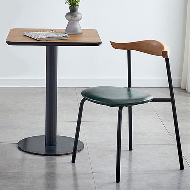 Contemporary Design Open Back Dining Side Chairs Leather Dining Chairs for Home Clearhalo ' kitchen&dining_furn' 'Dining Chairs' 'Dining Tables & Seating' 'dining_chair' 'furn' 'furn_dining_chair' 'Furniture' 'furniture_dining_chair' 'Kitchen & Dining Furniture' 'kitchen' 1200x1200_2b8f0e12-4295-424b-b0a8-5fb6b0dba6e4