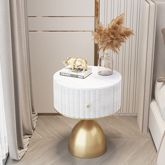 Contemporary Accent Table Nightstand Stone Bedside Cabinet with Drawer Clearhalo 'Bedroom Furniture' 'furn' 'furn_night_stand' 'Furniture' 'night_stand' 'Nightstands' 1200x1200_2b922aea-0568-44cd-9f7e-e437e63dc681