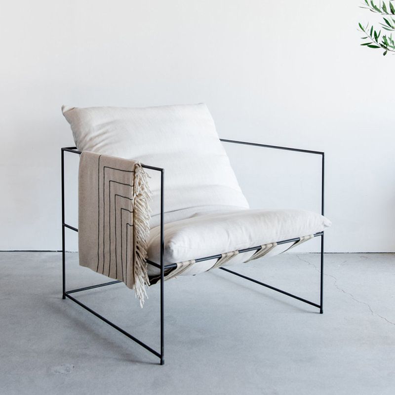 26.77" Wide Contemporary Style Single Sofa Chair Metal Round Arm Chair Clearhalo 'Accent Chairs' 'accent_chairs' 'Chairs & Seating' 'furn' 'furn_accent_chairs' 'Furniture' 'Living Room Furniture' 1200x1200_2b928054-371b-4887-8881-012203280cea