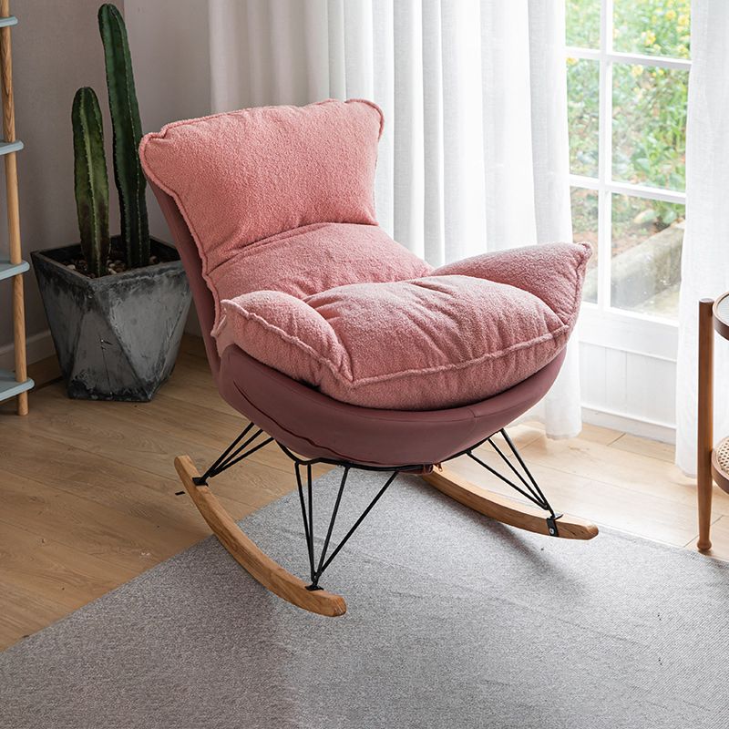 Modern Indoor Sofa Rocking Chair Single Rocking Chair with Cushion Clearhalo 'Chairs & Seating' 'furn' 'furn_rocking_chairs' 'Furniture' 'Living Room Furniture' 'Rocking Chairs' 'rocking_chairs' 1200x1200_2b9366bf-53cb-47d1-8e04-dc8f05f8d305