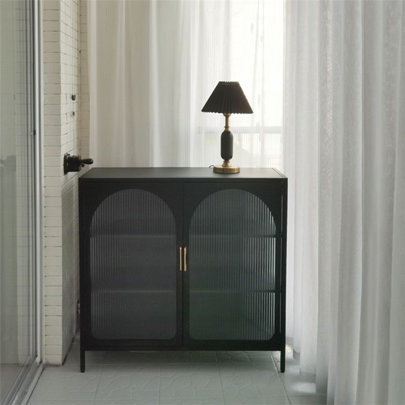 Gabinetto del salotto del soggiorno in ferro mobile moderno server moderno con porta di vetro e conservazione