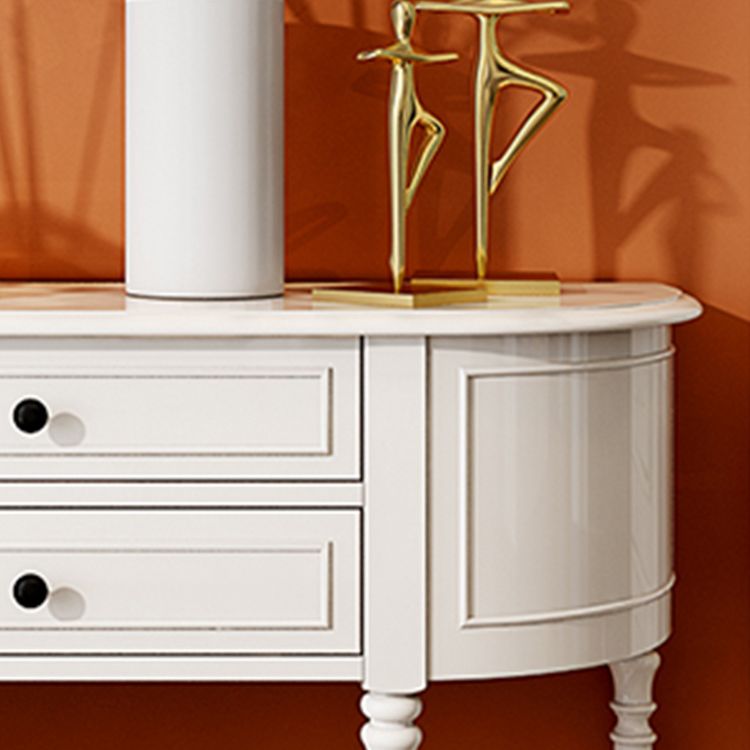 Mid Century Modern Wood Console Table Half Moon End Table for Hall Clearhalo 'Console Tables' 'console_tables' 'Entry & Mudroom Furniture' 'furn' 'furn_console_tables' 'Furniture' 1200x1200_2b9615ee-f881-45db-90ef-90cb6ee9e6e5