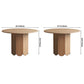 Oak Wood Round Dining Table Kitchen Table in Nature with Wooden Pedestal Clearhalo ' dining_table' 'Dining Tables & Seating' 'Dining Tables' 'furn' 'furn_dining_table' 'Furniture' 'furniture_dining_table' 'Kitchen & Dining Furniture' 'kitchen&dining_furn' 'kitchen' 'kitchen_dining_table' 1200x1200_2b972183-408b-4d9e-930d-0d5ecc0d3168