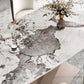 Metal Traditional Luxury Rectangle Table Sintered Stone Top Table with Pedestal Base Clearhalo ' dining_table' 'Dining Tables & Seating' 'Dining Tables' 'furn' 'furn_dining_table' 'Furniture' 'furniture_dining_table' 'Kitchen & Dining Furniture' 'kitchen&dining_furn' 'kitchen' 'kitchen_dining_table' 1200x1200_2b99c6f7-4421-490c-8d25-28f3e317122c