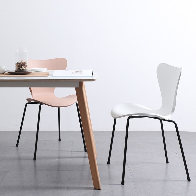Contemporary Style Metal Chairs Kitchen Dining Solid Back Sides Chair Set Clearhalo ' kitchen&dining_furn' 'Dining Chairs' 'Dining Tables & Seating' 'dining_chair' 'furn' 'furn_dining_chair' 'Furniture' 'furniture_dining_chair' 'Kitchen & Dining Furniture' 'kitchen' 1200x1200_2b9a222f-4883-4aa0-ac06-ceacb7b0b195