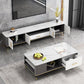 Glam Media Console TV Stand Stone TV Stand Console with Drawer