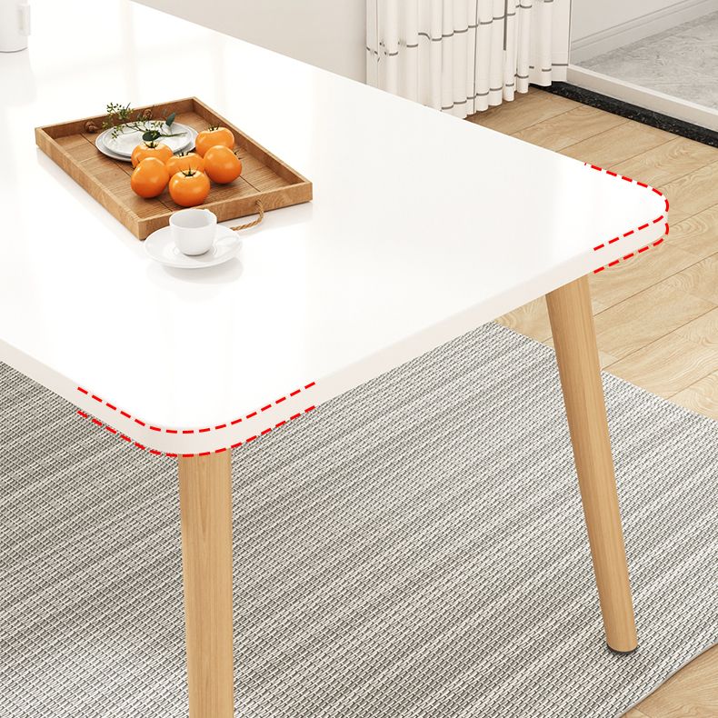 Modern 1/5 Pieces Dining Set Geometry Wood Dining Table for Dining Room Clearhalo 'Dining Room Sets' 'Dining Tables & Seating' 'dining_room_set' 'furn' 'furn_dining_room_set' 'Furniture' 'furniture_dining_room_set' 'Kitchen & Dining Furniture' 'kitchen&dining_furn' 'kitchen' 1200x1200_2b9a8639-6eb7-438d-9c3a-eef08938d529