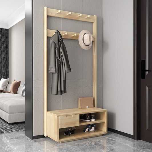 Modern Style Storage Armoire Home Wooden Wardrobe Cabinet with Shelves