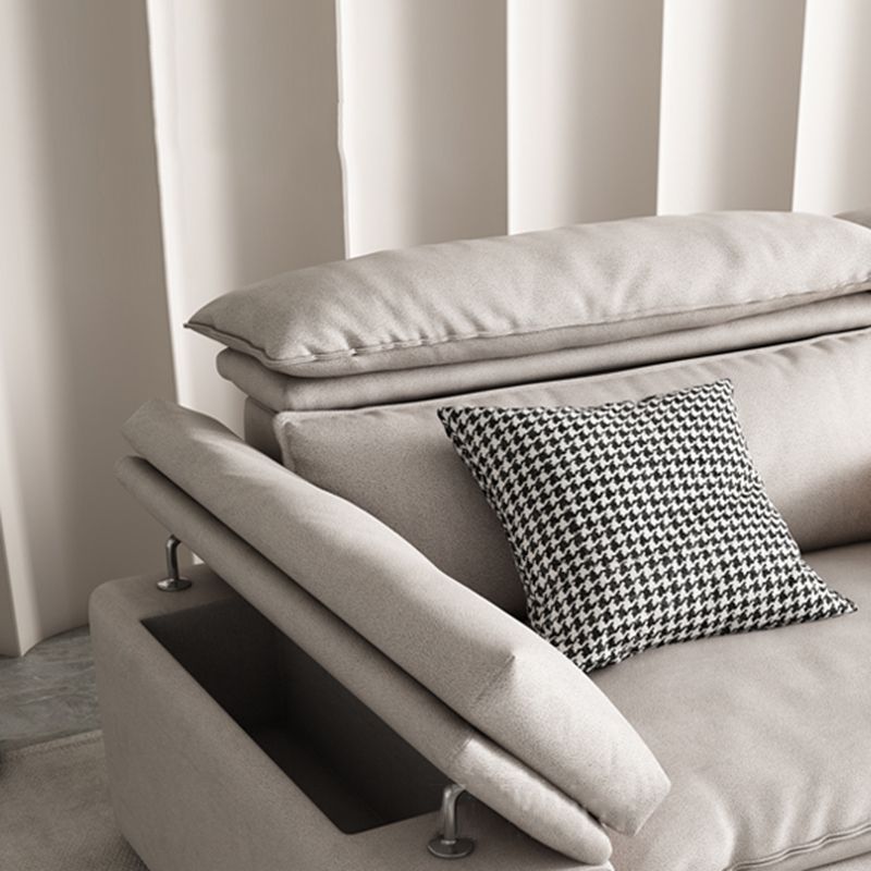 Sofa de bras carré de salon de faux cuir résistant aux taches stationnaires