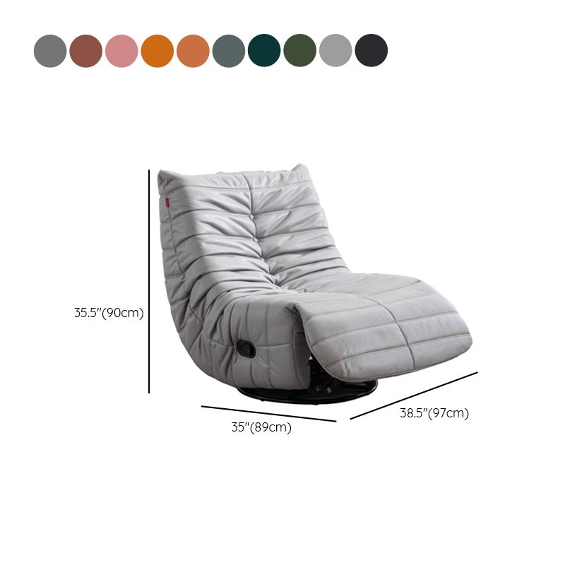 Swivel Rocker Standard Recliner Modern Recliner Chair with Side Pockets Clearhalo 'Chairs & Seating' 'furn' 'furn_recliners' 'Furniture' 'Living Room Furniture' 'Recliners' 1200x1200_2b9cedda-a835-4310-8fa8-2389e985f68a