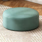 Tessuto pouf a colore solido rotondo resistente al graffio contemporaneo pouf pouf