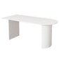 Free Form Modern Style Dining Table White Fixed Table with Sintered Stone Clearhalo ' dining_table' 'Dining Tables & Seating' 'Dining Tables' 'furn' 'furn_dining_table' 'Furniture' 'furniture_dining_table' 'Kitchen & Dining Furniture' 'kitchen&dining_furn' 'kitchen' 'kitchen_dining_table' 1200x1200_2b9eeaf9-6093-498f-9f66-e1323e995a9a