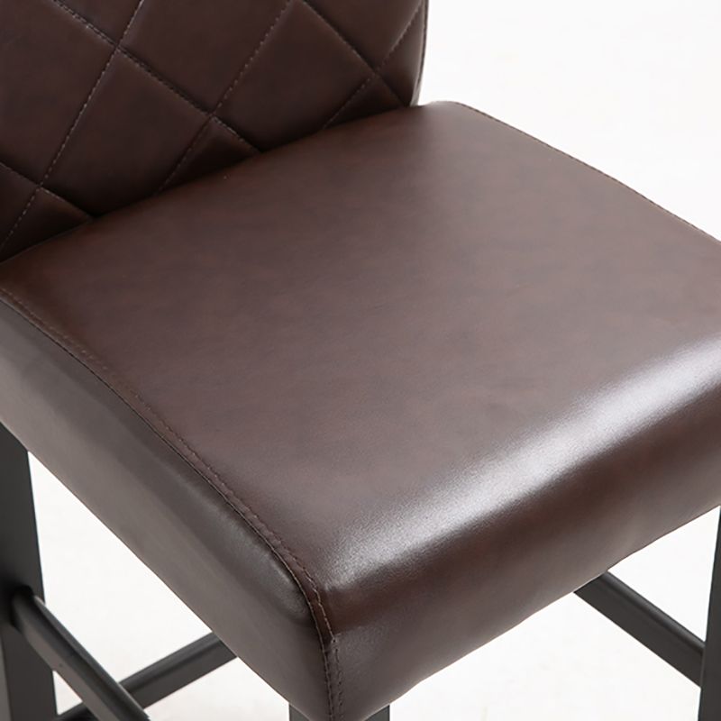 Contemporary Leather Solid Wood Barstool Bristol Bar Stool with Low Back Clearhalo 'Bar Furniture' 'Bar Stools' 'bar_stools' 'furn' 'furn_bar_stools' 'furniture_bar_stools' 'Kitchen & Dining Furniture' 'kitchen&dining_furn' 'kitchen' 'kitchen_furn' Furniture' 1200x1200_2b9f9ef6-c3e2-4ea8-9327-ebf3104111c3