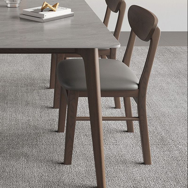 4 Brown Finnish Legs Dinner Table Mid-Century Modern Rectangle Dining Table Clearhalo 'Dining Tables & Seating' 'Dining Tables' 'dining_table' 'furn' 'furn_dining_table' 'Furniture' 'furniture_dining_table' 'Kitchen & Dining Furniture' 'kitchen' 'kitchen_dining_table' 1200x1200_2b9fb4ce-53b2-4a45-be68-7a5b04d9e7bb