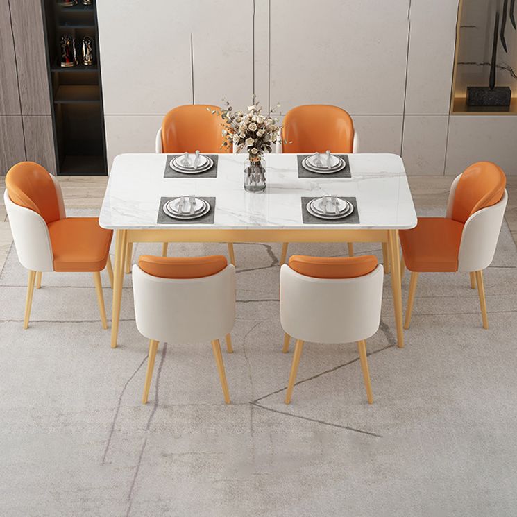 Luxury 1/2/5/7 Pieces Dining Set with Sintered Stone White Table Dining Furniture Set Clearhalo 'Dining Room Sets' 'Dining Tables & Seating' 'dining_room_set' 'furn' 'furn_dining_room_set' 'Furniture' 'furniture_dining_room_set' 'Kitchen & Dining Furniture' 'kitchen&dining_furn' 'kitchen' 1200x1200_2ba211e1-f501-4d64-963e-9f0d35b68a8b