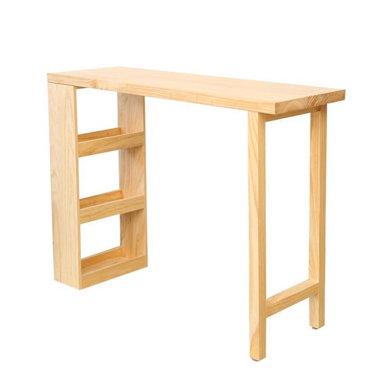 Glam Juego de mesa de bar de 1/2/3 piezas, mesa de bar rectangular con taburetes altos de madera para el hogar