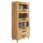 Standard Wooden Bookshelf Natural Contemporary Bookcase with Cabinets Clearhalo 'Bookcases' 'furn' 'furn_bookcases' 'Furniture' 'Office Furniture' 1200x1200_2ba5142f-1df2-4b93-9ac1-cd5a70641cc0