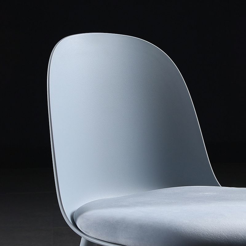 Scandinavian Plastic Dining Armless Chair Solid Back Chair for Home Clearhalo ' kitchen&dining_furn' 'Dining Chairs' 'Dining Tables & Seating' 'dining_chair' 'furn' 'furn_dining_chair' 'Furniture' 'furniture_dining_chair' 'Kitchen & Dining Furniture' 'kitchen' 1200x1200_2ba5bbf5-2603-4e4d-9f1d-2a2ba21da8b3